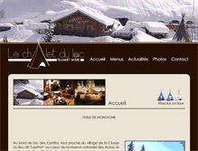 Tablet Screenshot of lechaletdulac-laclusaz.com